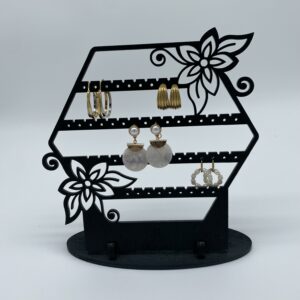 Porte bijoux en bois noir