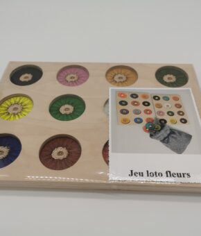 Jeu de loto fleurs