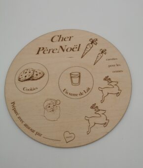 Assiette pour le père Noël