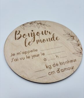 Rond naissance bienvenue